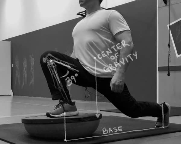 It's extremely important to work on knee stabilization.