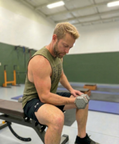 Man performing Wrist Curls